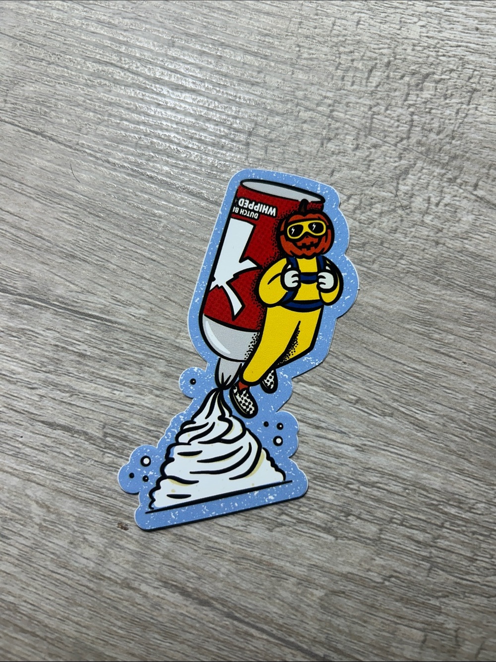 Dutch Bros Fall 2026 Pumpkin Whipped Cream Sticker
